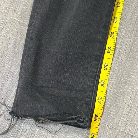 Women’s US 27 Madewell Washed Black 9” High-Rise Skinny Distressed Denim Jeans - Picture 13 of 16